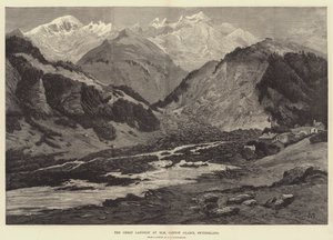 De grote aardverschuiving bij Elm, Kanton Glarus, Zwitserland